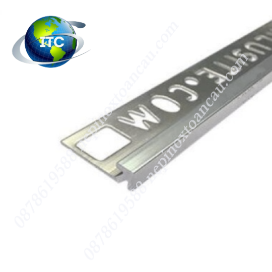 Nẹp nhôm bo góc vuông MX045, màu inox Giá Rẻ