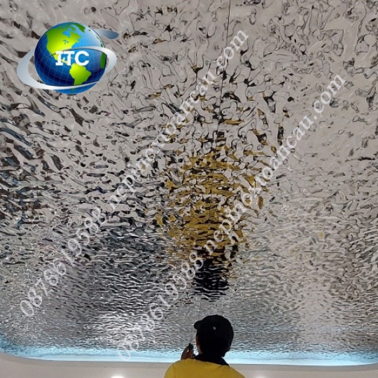 TẤM INOX SÓNG NƯỚC BẠC