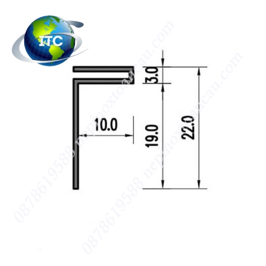 Nẹp inox bo cạnh S-C320 đen mờ Giá Rẻ