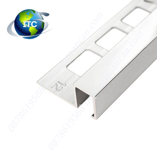 Nẹp nhôm bo góc vuông TSAP120 (S) màu inox Giá Rẻ