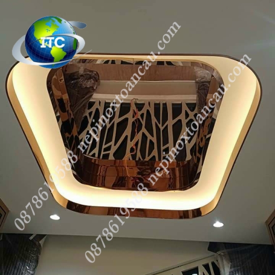 NẸP INOX GẮN TRẦN THẠCH CAO DẠNG BO CONG