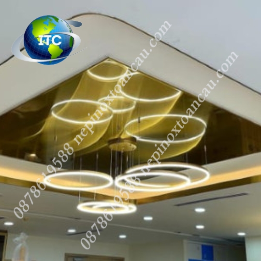 NẸP INOX GẮN TRẦN THẠCH CAO DẠNG BO CONG