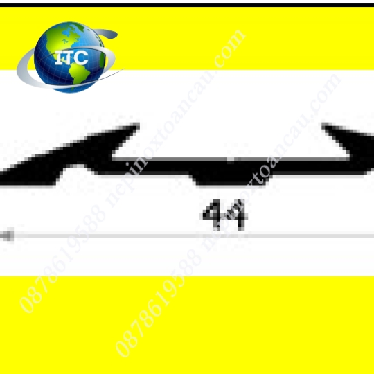 NẸP CHỐNG TRƠN BẬC CẦU THANG MẶT BẰNG MB 44