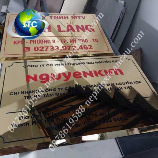 BẢNG SỐ NHÀ INOX  ĂN MÒN
