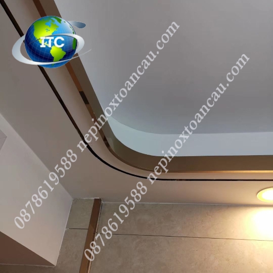 NẸP INOX GẮN TRẦN THẠCH CAO DẠNG BO CONG