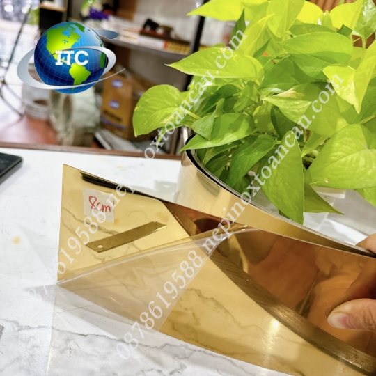 NẸP INOX  LA80 MÀU VÀNG GƯƠNG, TRẮNG GƯƠNG, HỒNG GƯƠNG, ĐEN GƯƠNG