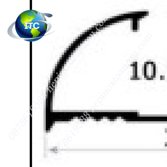Nẹp nhôm bo góc tròn YC12/HT12.5 cho gạch 10mm