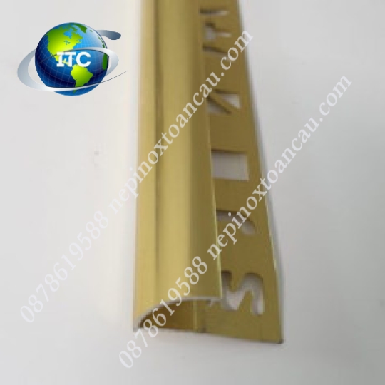 Nẹp nhôm bo góc tròn YC12/HT12.5 cho gạch 10mm