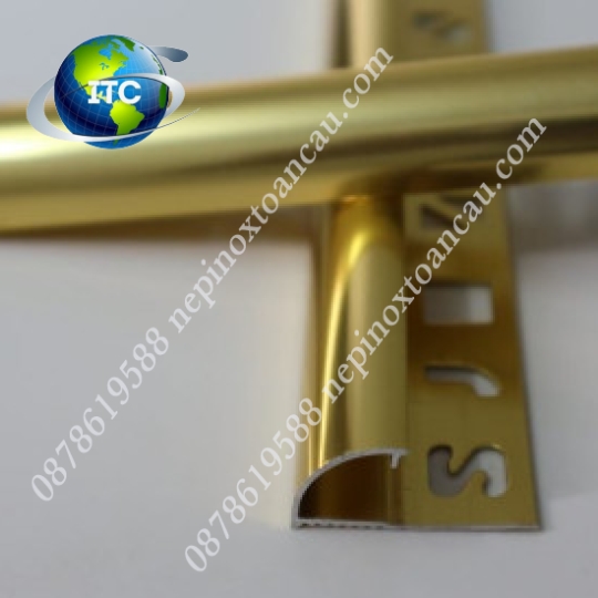 Nẹp nhôm bo góc tròn YC12/HT12.5 cho gạch 10mm